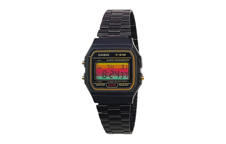 CASIO CASIO Custom Collection Quartz Movement Stainless Steel Strap Watch Men's Watches Black Dial