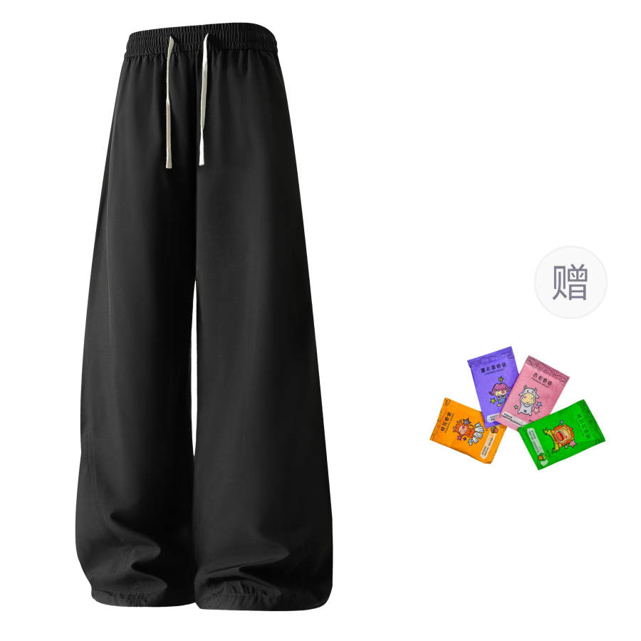 X1617 Casual Pants Unisex Moderate Wide Leg Pants