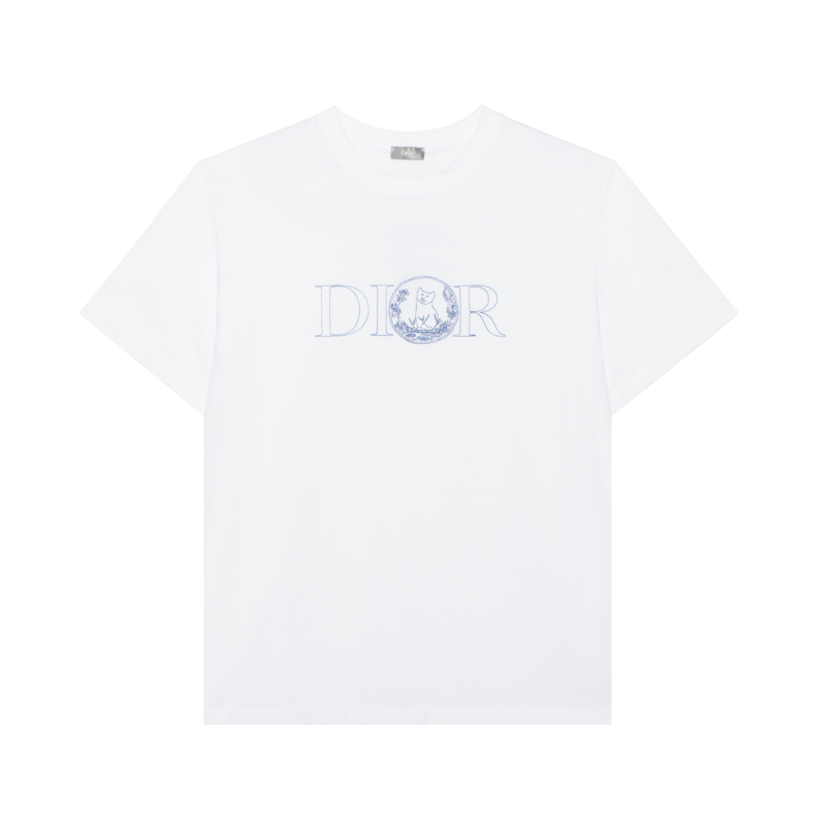 DIOR x HYLTON NEL SS25 T Shirt Men's White