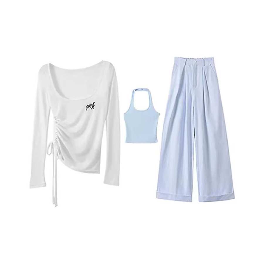 PAVLISOVA Two Piece Skirt Sets Women's Crew Neck Moderate