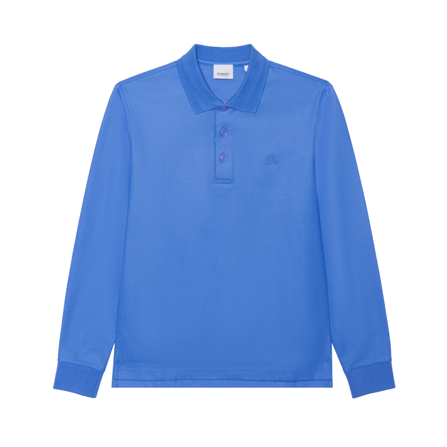 Burberry FW23 Polo Shirt Men's Blue