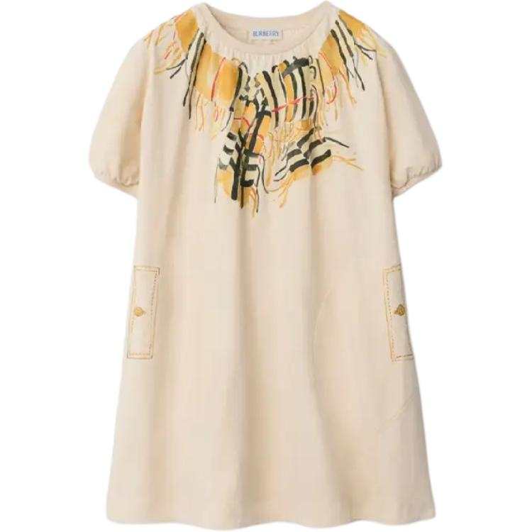 Burberry Kids Dresses Crew Neck Moderate