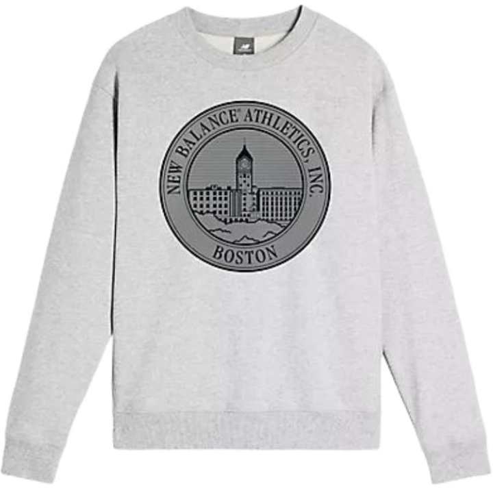 New Balance New Balance SS25 Crest Crew Sweatshirt Men's Gray
