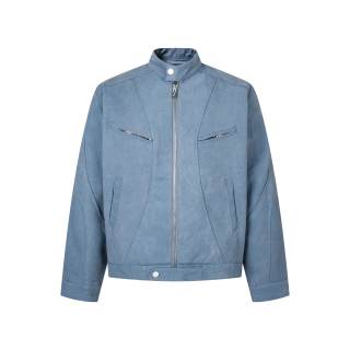 NANDCHN Jackets Coats Unisex Dark Gray