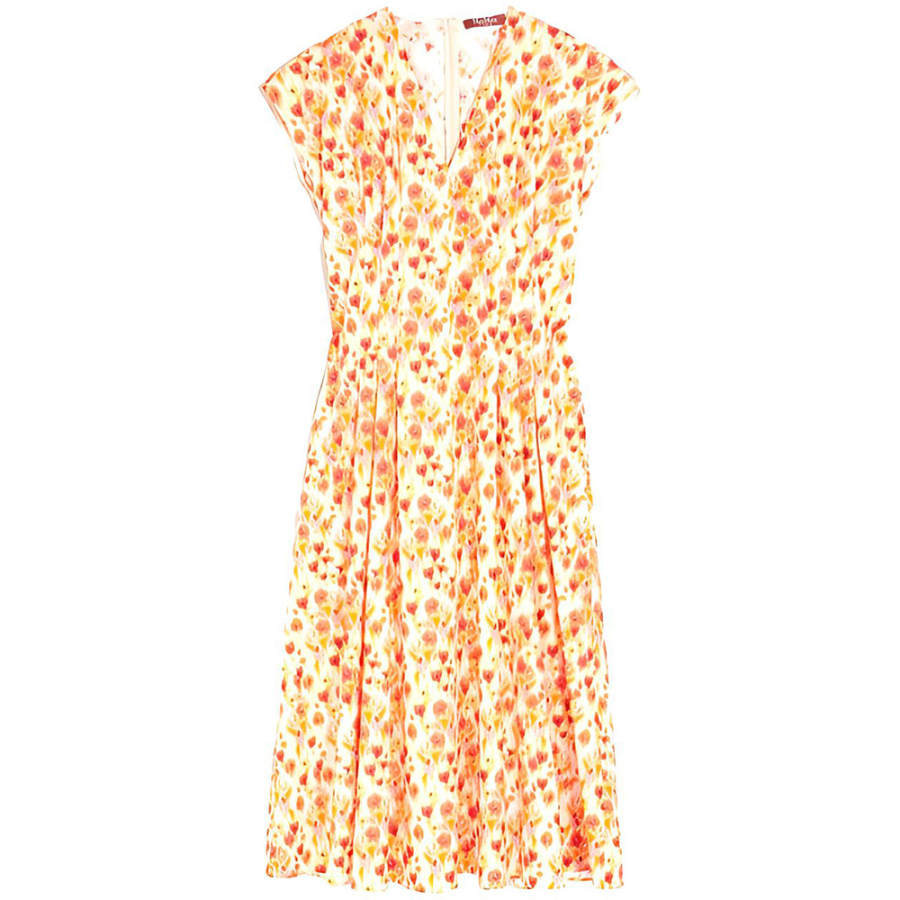 MaxMara Studio MaxMara Studio SS23 Short Sleeved Dress Women's Orange