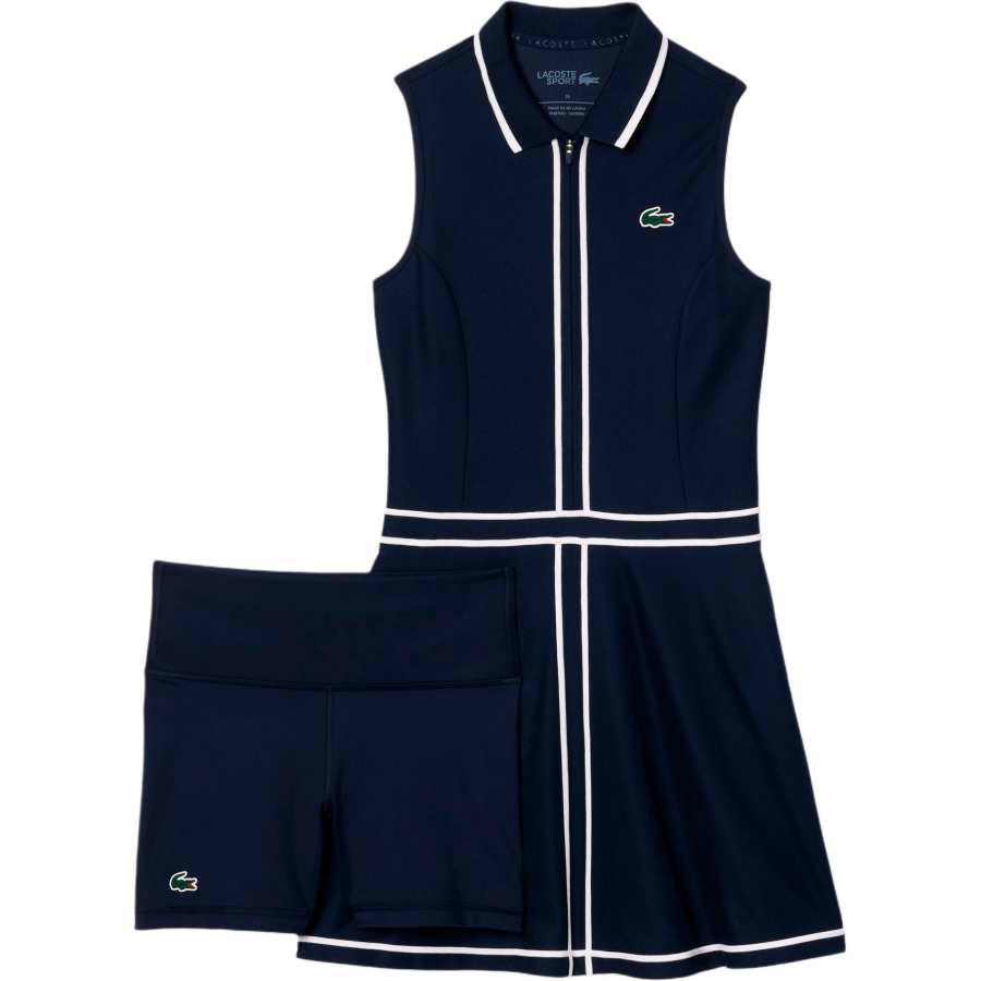 LACOSTE Sleeveless Dress Women's Marine Blue