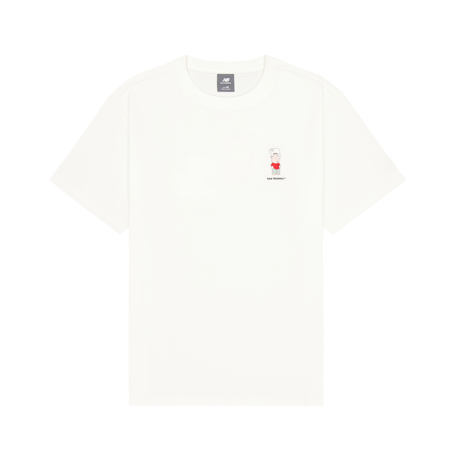 New Balance New Balance T Shirt Unisex Sea Salt White