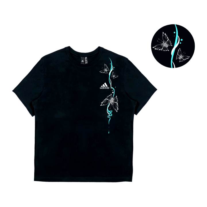 Adidas Adidas T Shirts Unisex Black Crew Neck Moderate Straight Fit