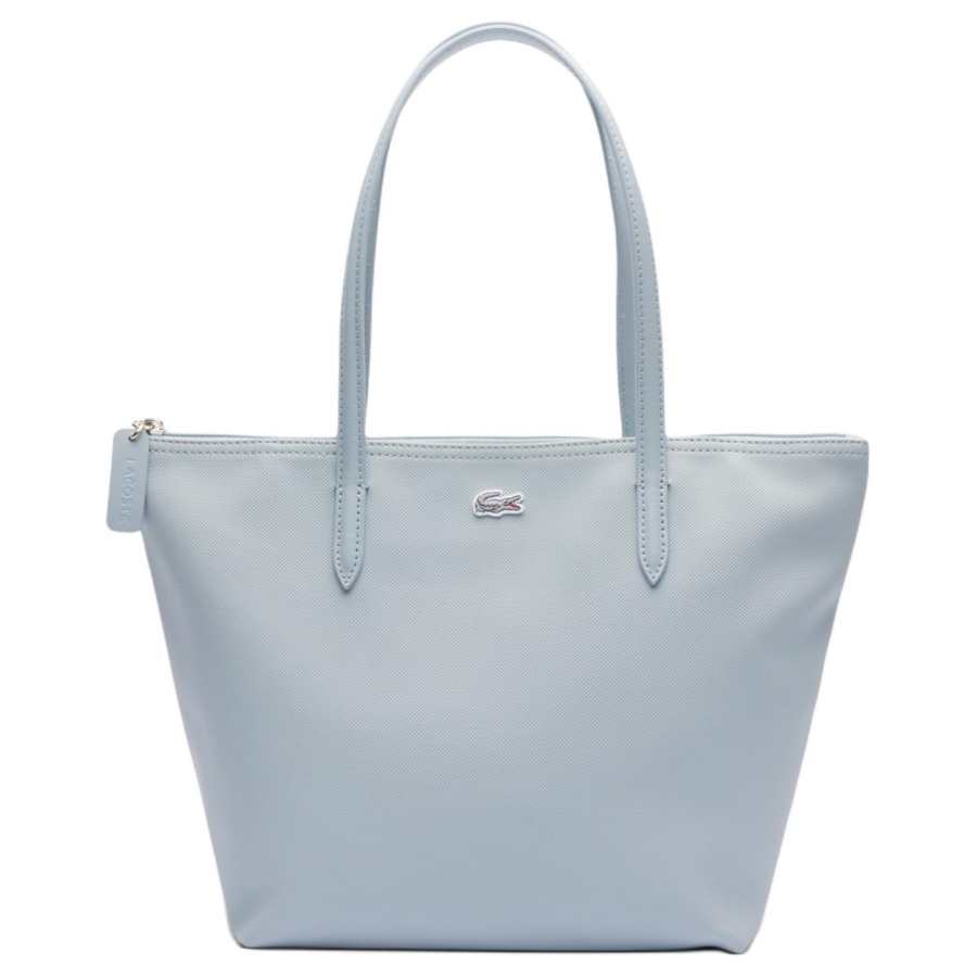 LACOSTE PVC Tote Bag, Shopping Bag, Handbag Small Women's Blue