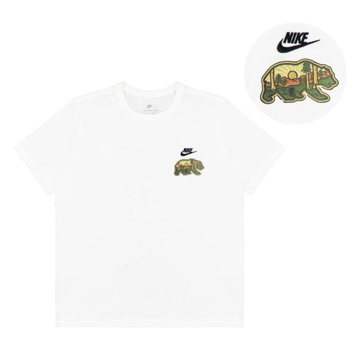Nike Nike T Shirts Unisex White Crew Neck Moderate Heavyweight