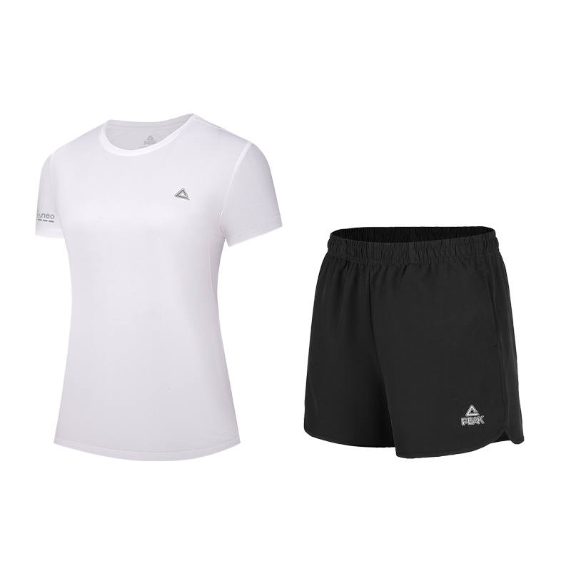 PEAK Fitness Set Women's White+Black