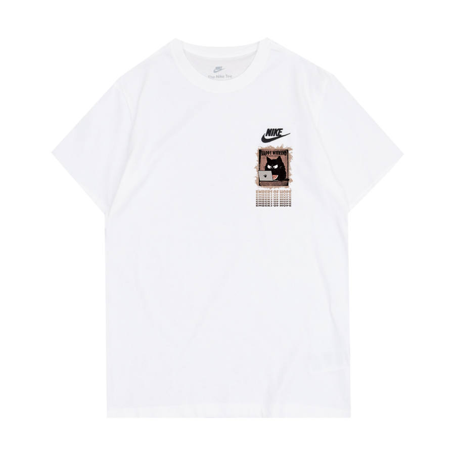 Nike Nike T Shirts Unisex White Crew Neck Moderate Straight Fit