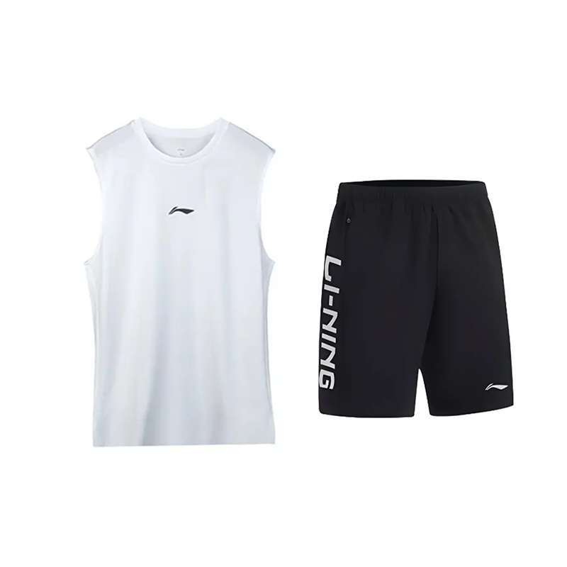 Li-Ning Li Ning Athleisure Set Unisex White+Black