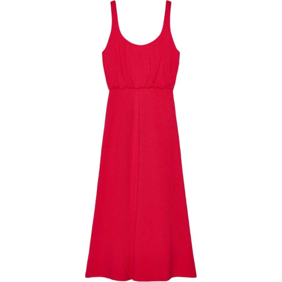 ZARA Slip Dresses Women's Dark Purple Red Crew Neck Moderate
