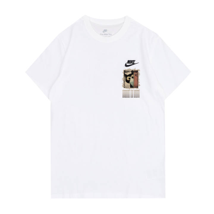 Nike Nike T Shirts Unisex White Crew Neck Moderate Straight Fit