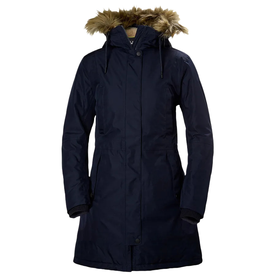 HELLY HANSEN Parka Coat Women's Deep Sea Indigo/597 NAVY