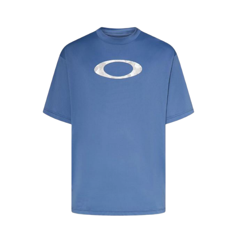 Oakley T Shirts Men's Blue Crew Neck Moderate
