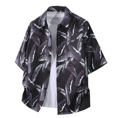 PASOK Shirts Unisex Pointed Collar Thin Hawaii