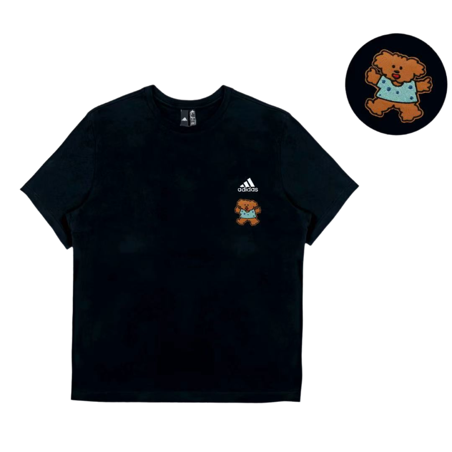 Adidas Adidas T Shirts Unisex Black Crew Neck Moderate Straight Fit