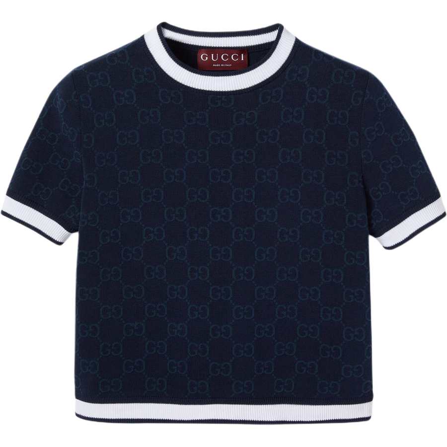GUCCI Jacquard Intarsia Knit Top