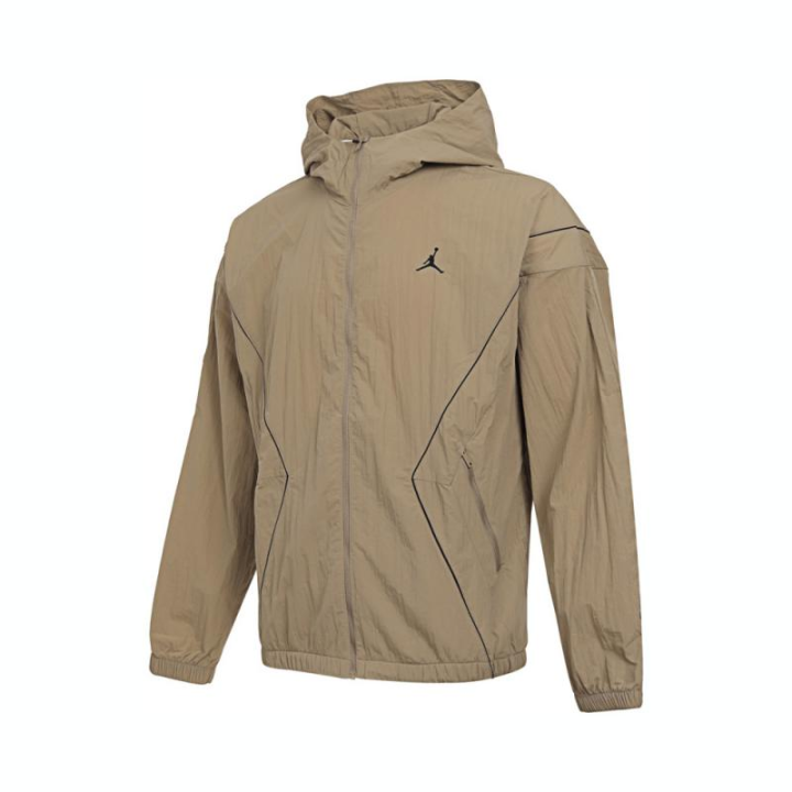 Jordan Jordan Jackets Men's Khaki Hooded Non Detachable Moderate Other