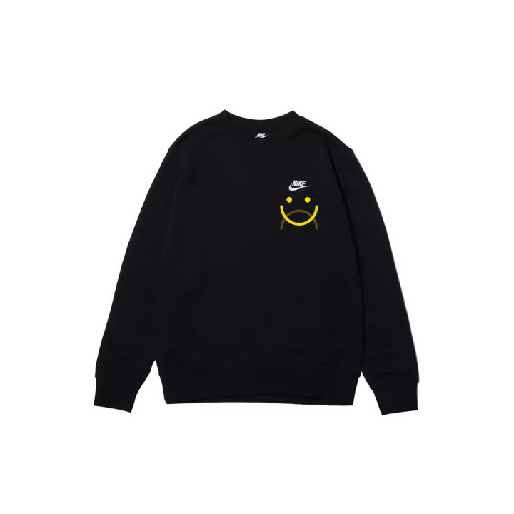 Nike Nike Sweatshirts Men's Black Crew Neck Moderate Regular
