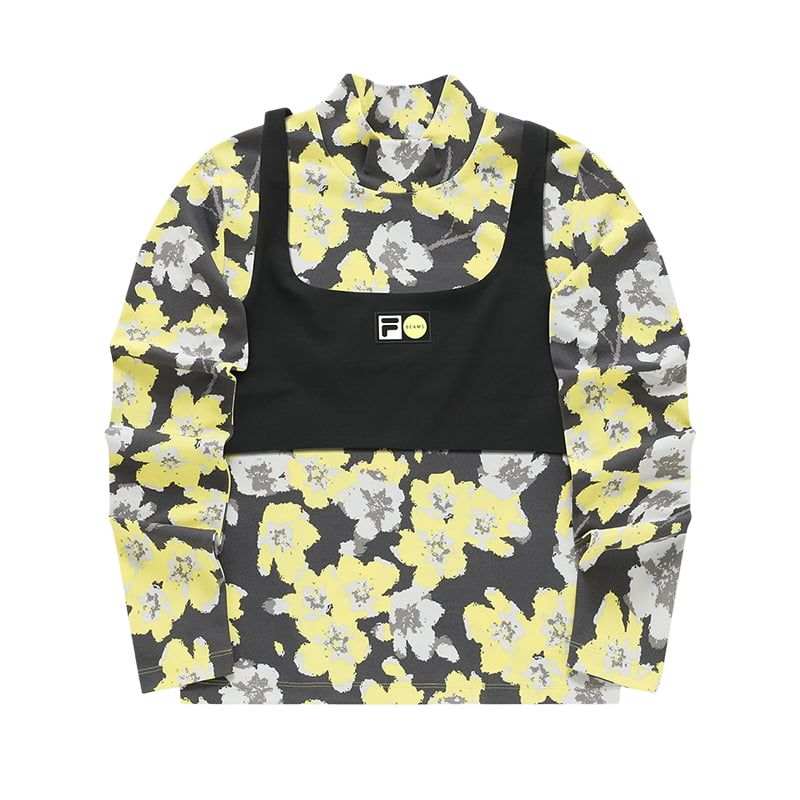 FILA FUSION X BEAMS Regular T Shirt Women's Sahara Yellow