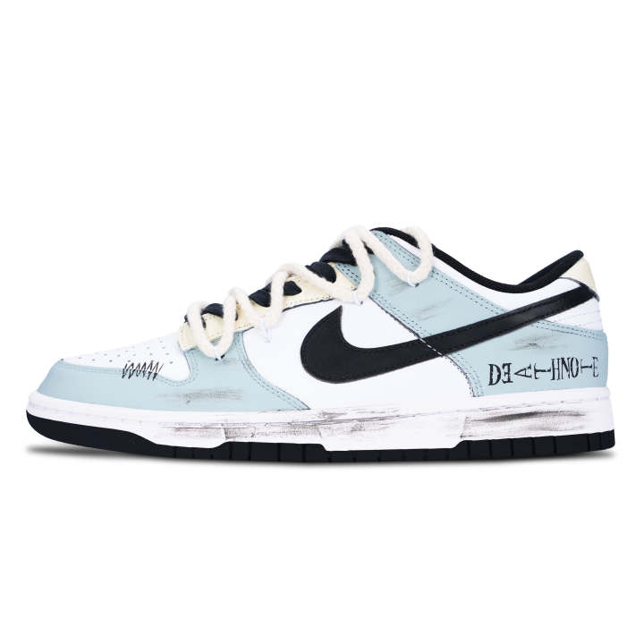 Nike Nike Dunk Reverse Tape Of Letters Slip Resistant Abrasion Resistant Low top Skateboard Shoes Men's Light Cyan