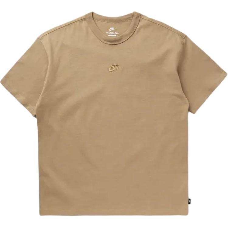 Nike Nike T Shirts Men's Beige Crew Neck Straight Fit
