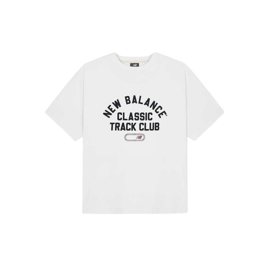 New Balance New Balance SEMI Over FITTrack Club T Shirt Unisex White