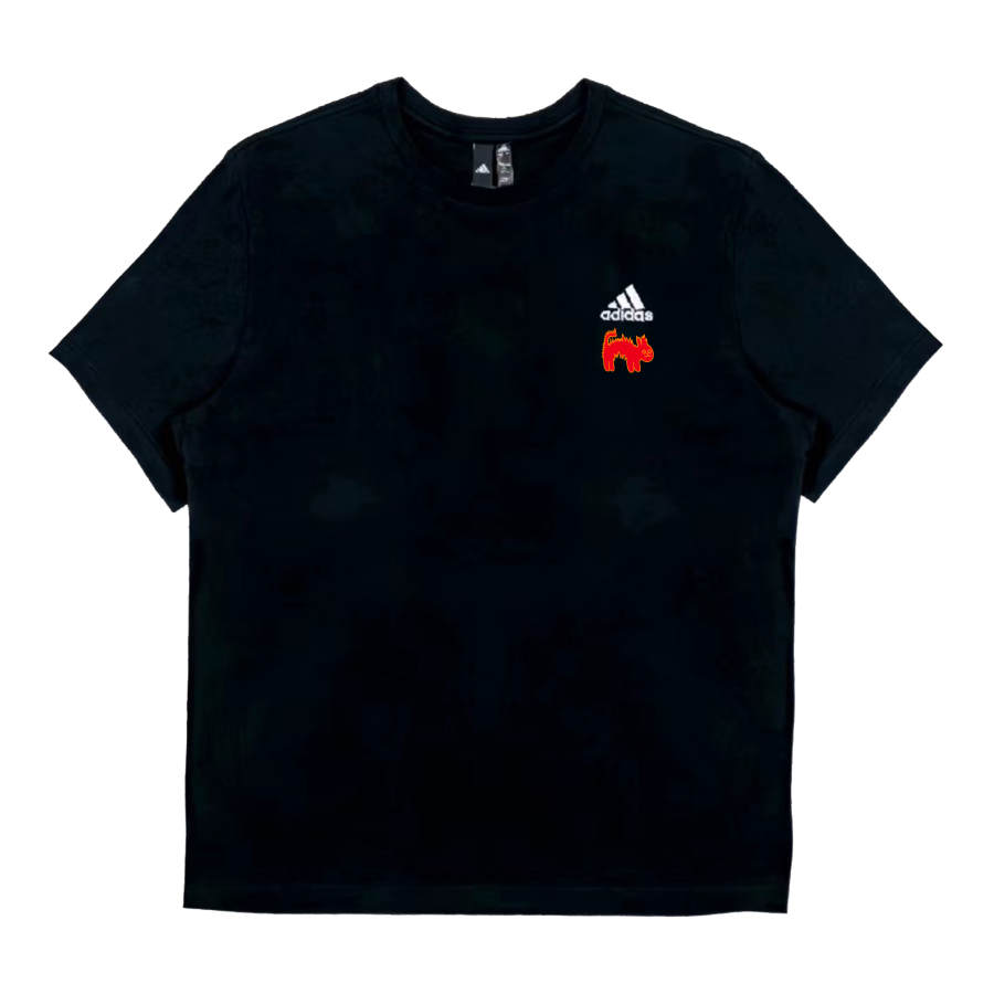 Adidas Adidas T Shirts Unisex Black Crew Neck Moderate Straight Fit