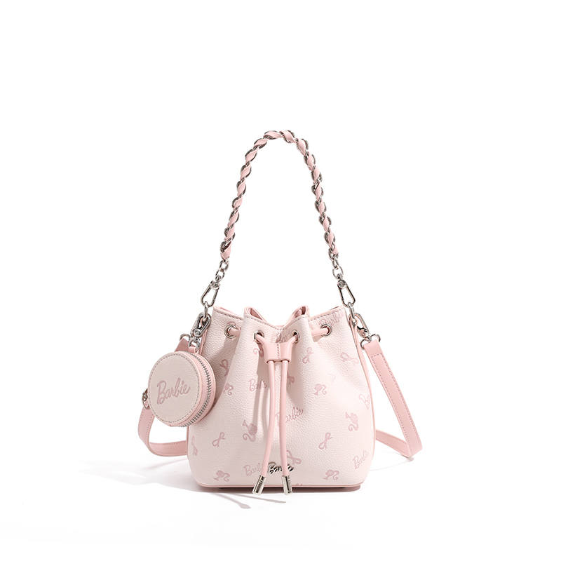 Barbie Pu Handbag Regular Women's Pink/Ecru