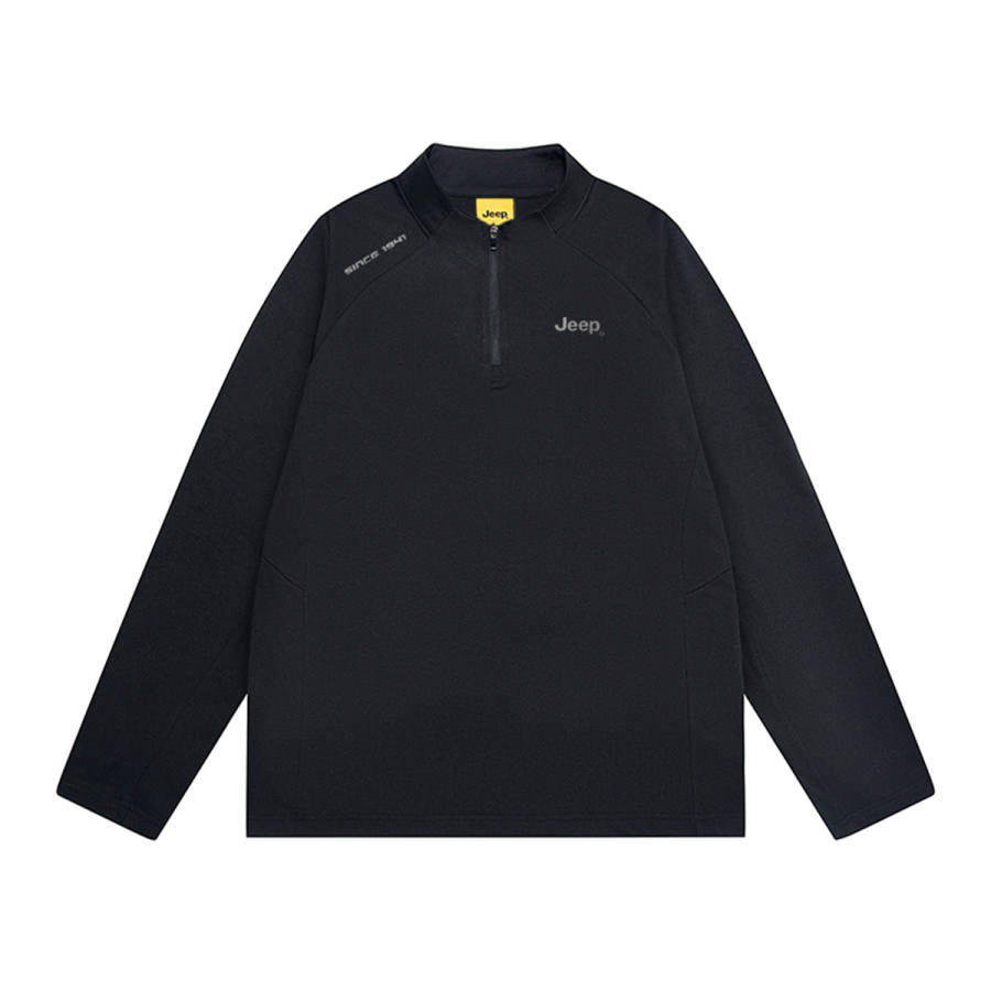 Jeep T Shirts Unisex Stand Collar Moderate Straight Fit
