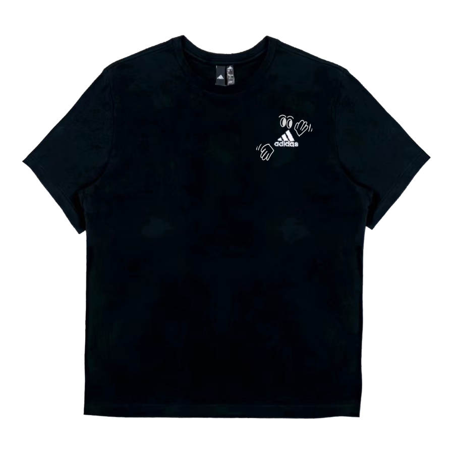Adidas Adidas T Shirts Unisex Black Crew Neck Moderate Straight Fit