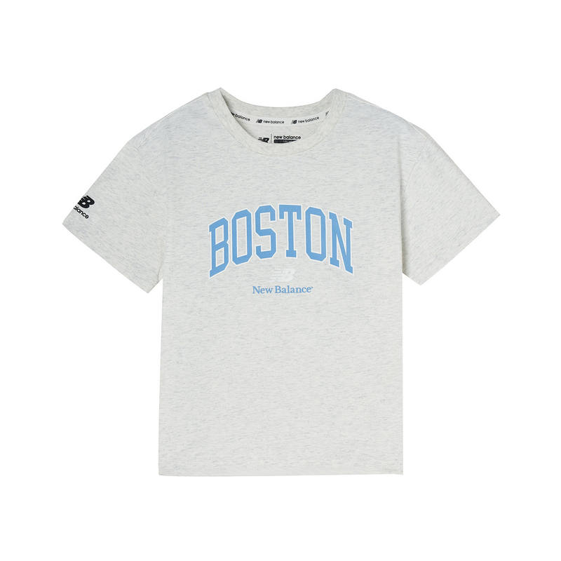 New Balance New Balance T Shirt SS25 Light Gray Children Aged 3 7 Years Old