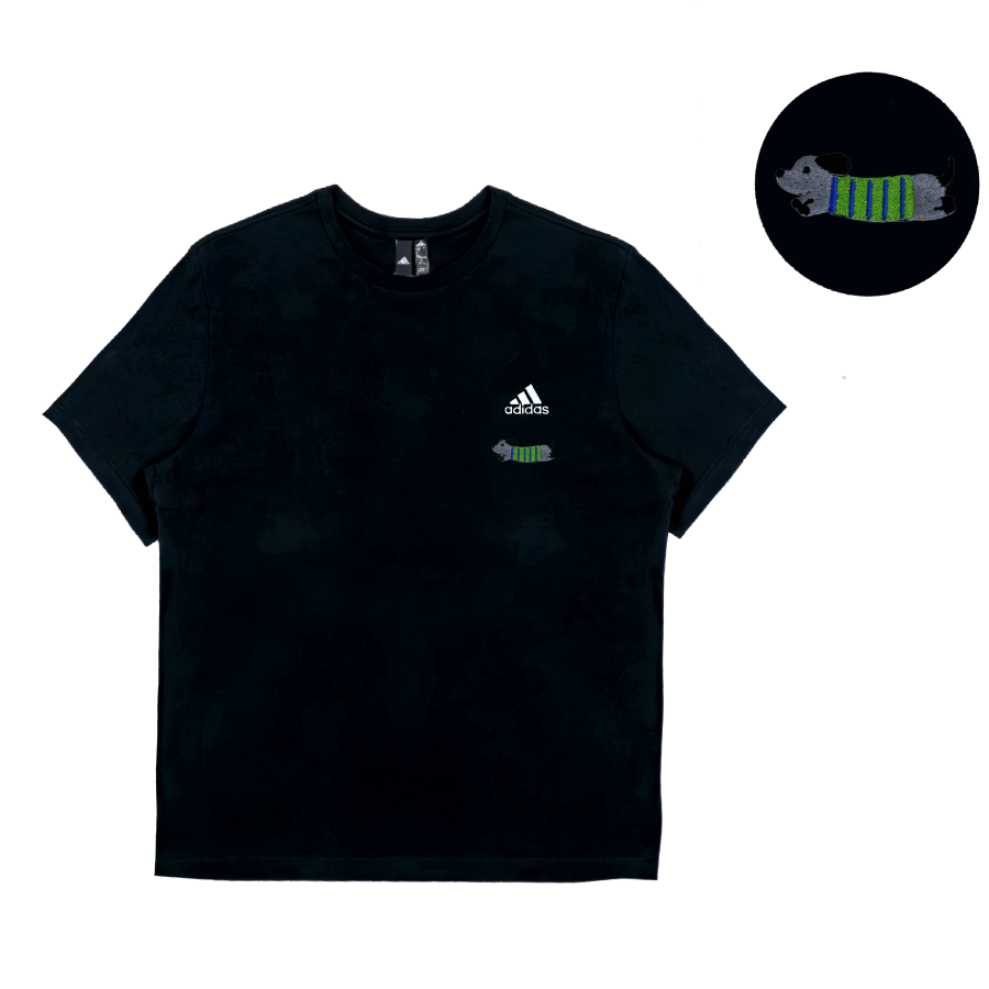 Adidas Adidas T Shirts Unisex Black Crew Neck Moderate Straight Fit