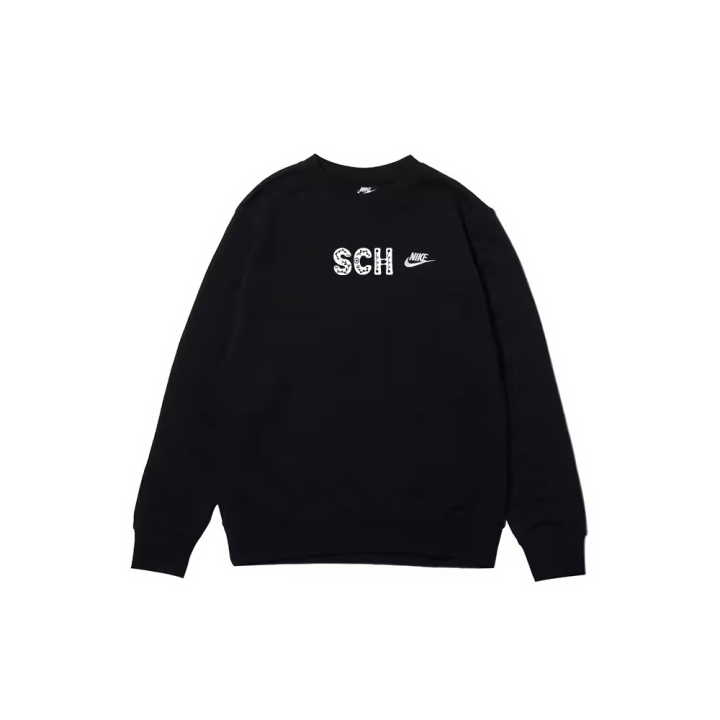 Nike Nike Sweatshirts Men's Black Crew Neck Moderate Regular