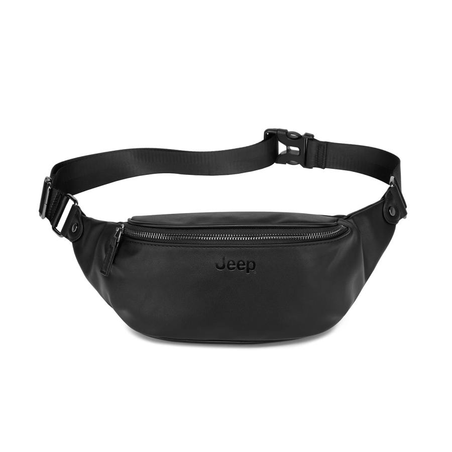 Jeep Jeep Pu Sling Bag Regular Unisex Black