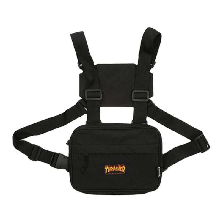 Thrasher Japan Version Sling Bag Unisex Black