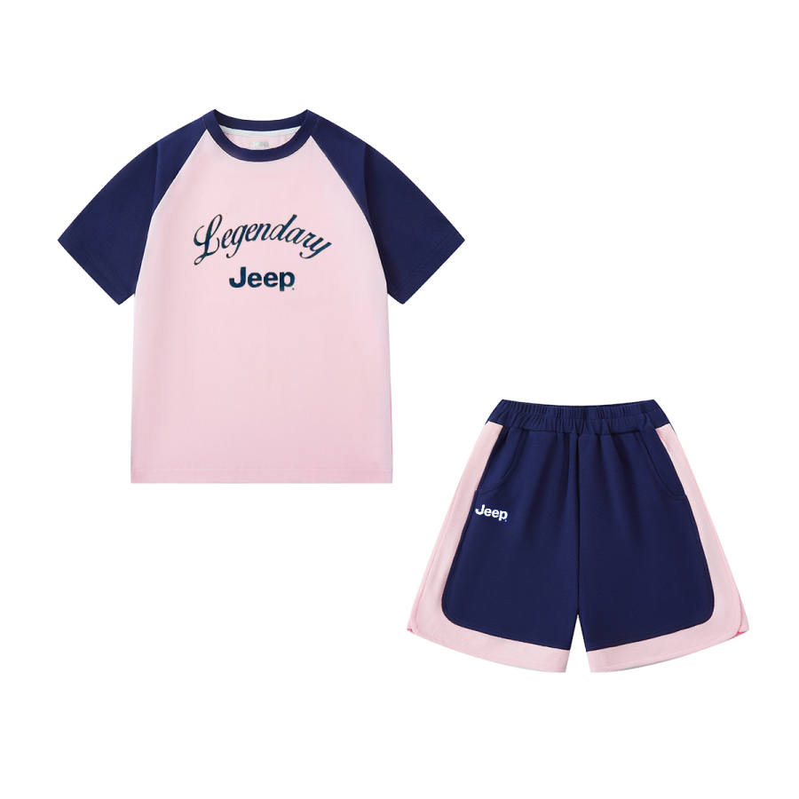 Jeep Casual Sportswear 2 Piece Set Pink Kids'