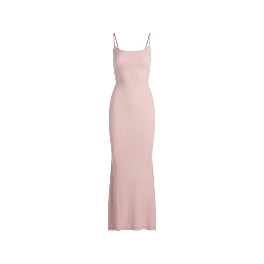 Skims SOFT LOUNGE SS25 LONG SLIP DRESS Slip Dress Women's