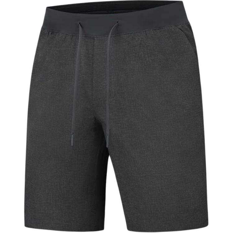 Lululemon Sports Shorts 9' Men's Asphalt Gray Mixed Color Diamond Textured Print