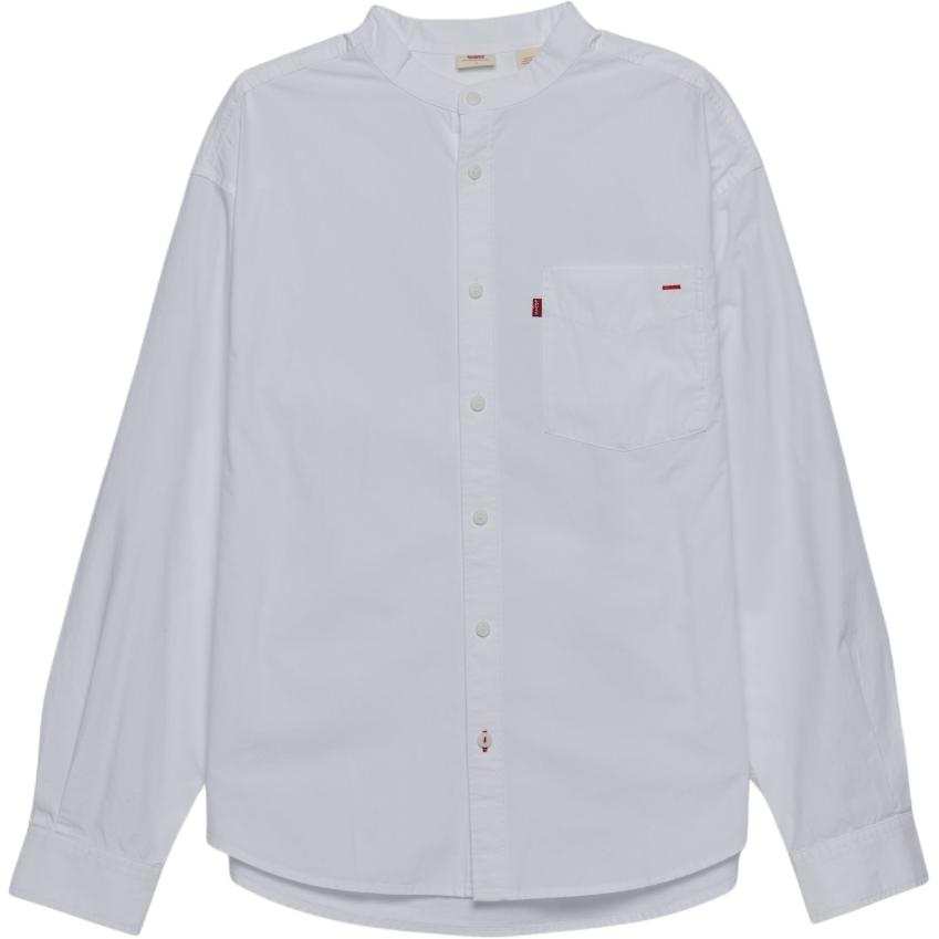 Levis Levis Shirts Men's White Stand Collar Moderate
