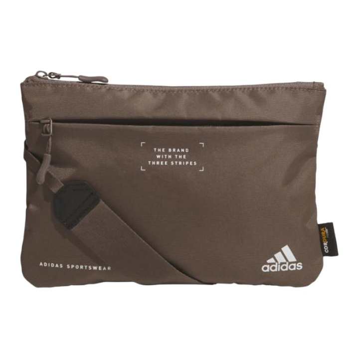 Adidas Adidas Nylon Shoulder Bag Unisex Brown
