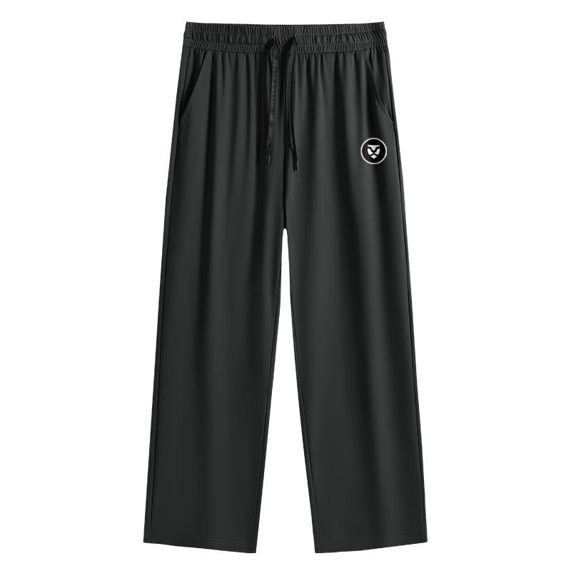 Tonlion Casual Pants Unisex Thin Straight Fit Pants