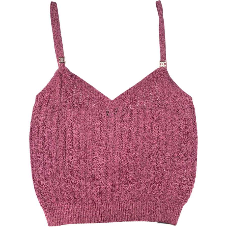CHANEL 21P Camisole Women's Rose Red