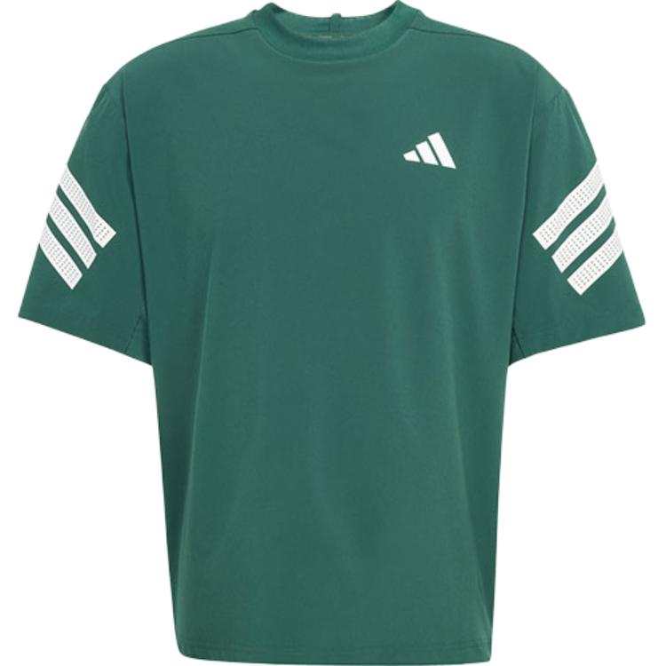 Adidas Adidas Clothing T Shirts Men's Green Crew Neck
