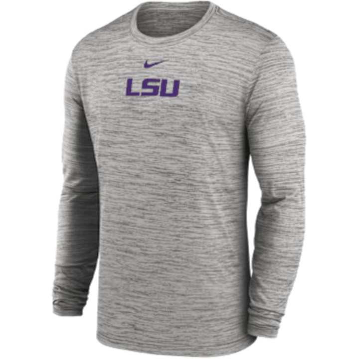 Nike Nike Lsu Sideline Velocity Men's Nike Dri-FIT College Long-Sleeve T-Shirt