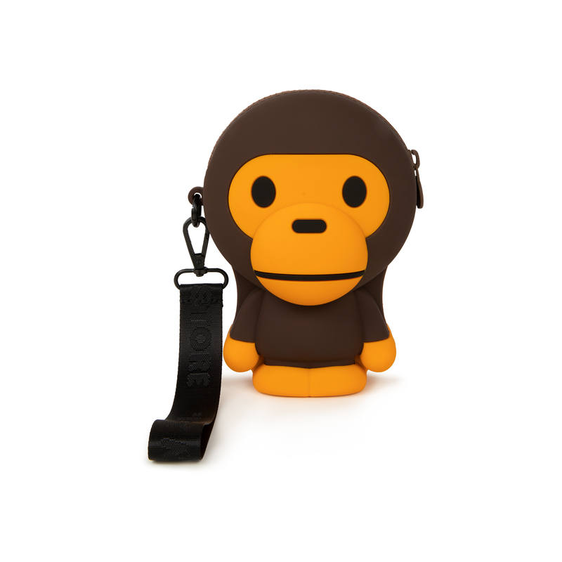 BABY MILO STORE BY A BATHING APE Rubber Travel Storage Bag Unisex Coffee BWX