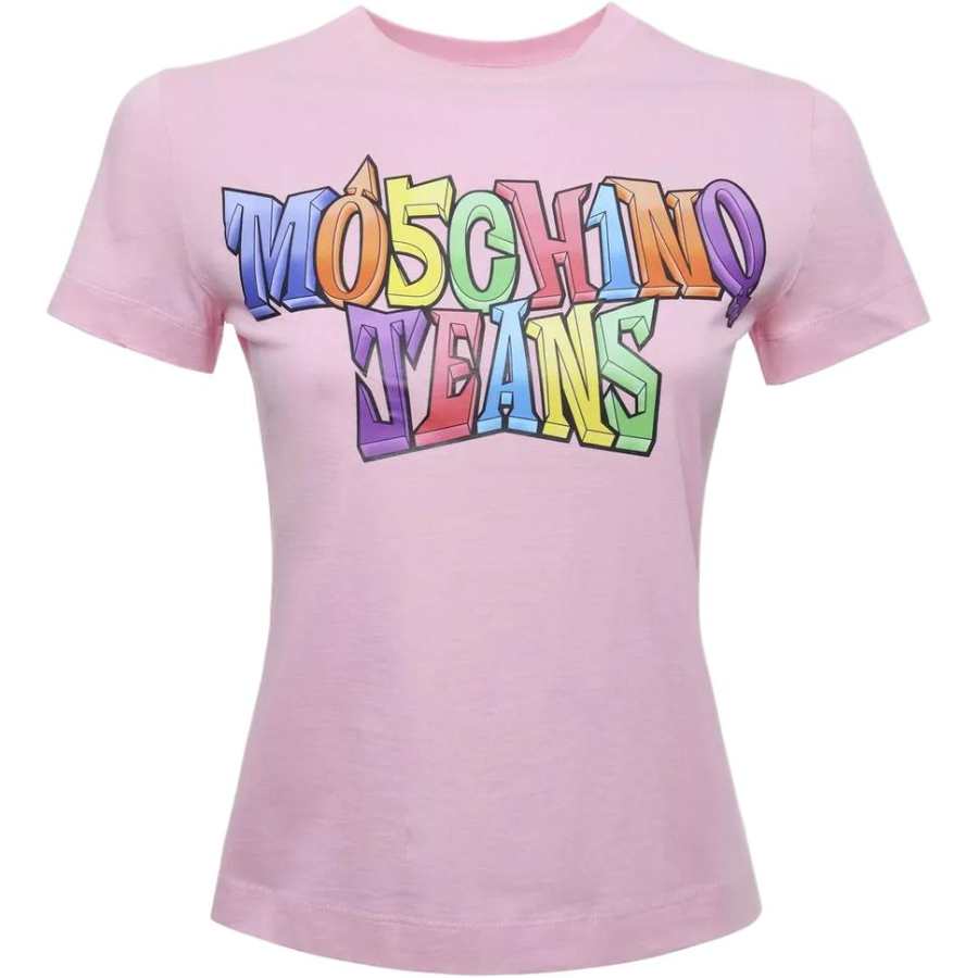MOSCHINO T Shirts Women's Pink Crew Neck